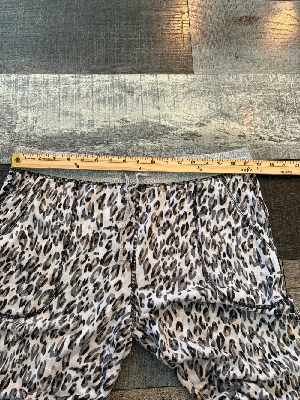 Live Love Lounge Karen Neuburger Leopard Print Pajama Lounge Set XL